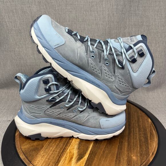 Hoka One One Kaha 2 Women's Size 8.5 Goretex Waterproof Blue Mid Boots Shoes - Picture 5 of 6